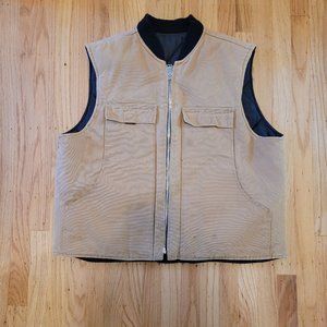 Vest Duck Puffer Reversible work canvas